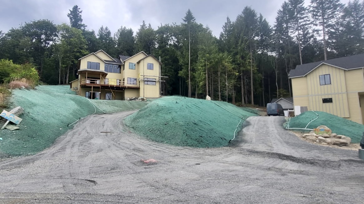 Project: Redmond New Custom Home Lawn and Erosion Control
